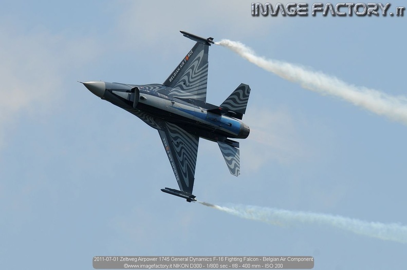 2011-07-01 Zeltweg Airpower 1745 General Dynamics F-16 Fighting Falcon - Belgian Air Component.jpg